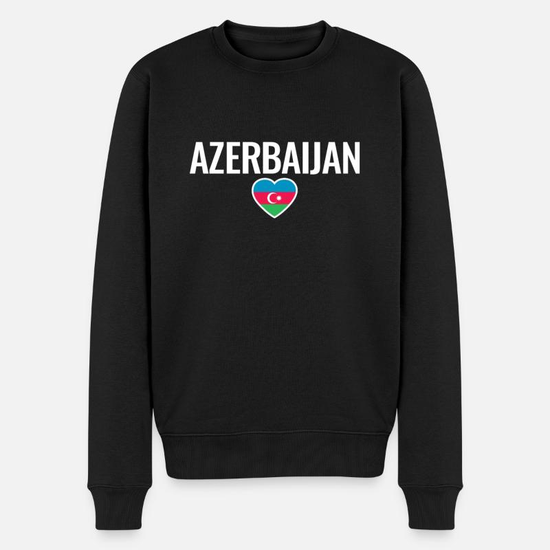 Azerbaïdjan Azerbaïdjan Drapeau de l’Azerbaïdjan - Pull Premium bio Homme - noir