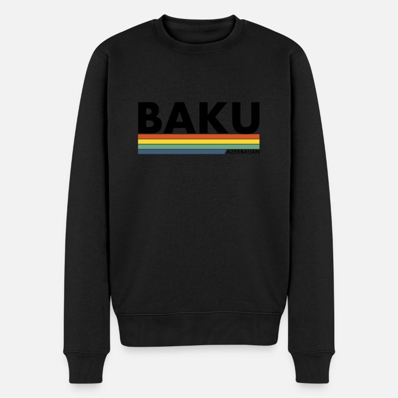 Bakou Azerbaïdjan Aserbaidschan - Pull Premium bio Homme - noir