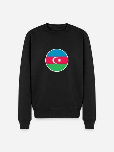Azerbaijan Azerbaijan Flag - Men's Premium Organic Jumper - black