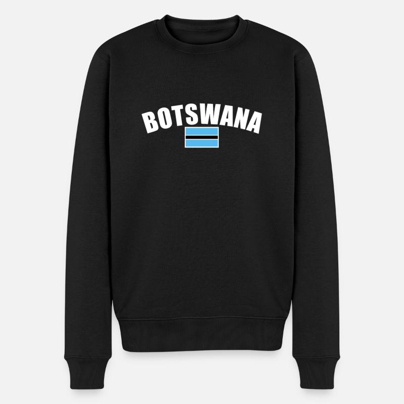Botswana Botswana Drapeau Botswana - Pull Premium bio Homme - noir