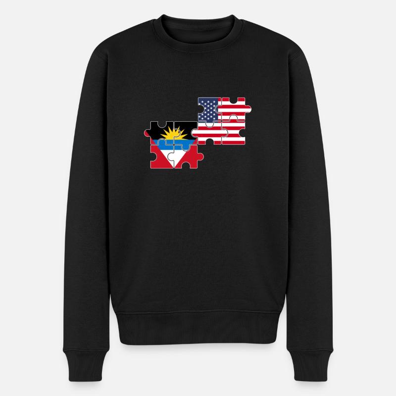 Antigua-et-Barbuda Drapeau des États-Unis Antigua - Pull Premium bio Homme - noir