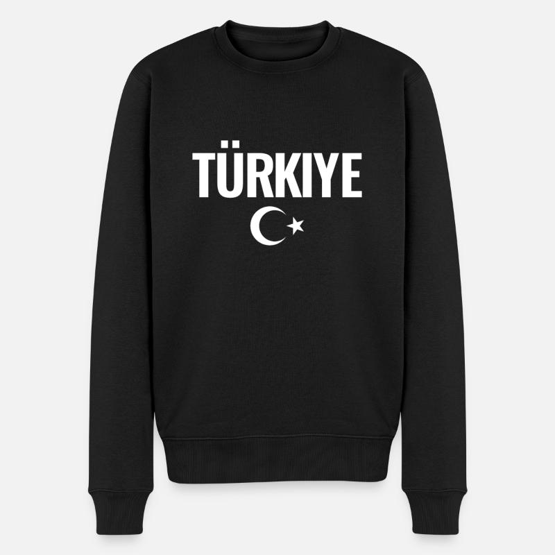 Turquie Turquie Turc Turc - Pull Premium bio Homme - noir