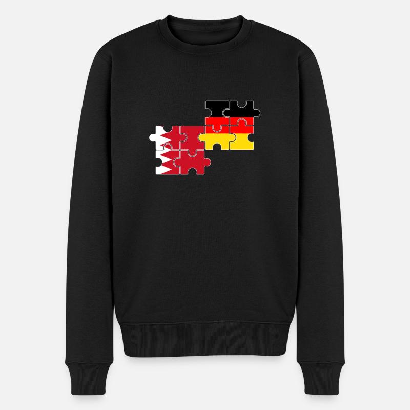 Bahreïn Allemagne Drapeau de Bahreïn - Pull Premium bio Homme - noir