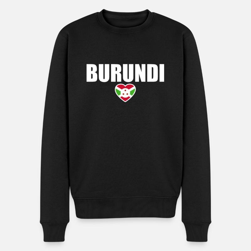 Burundi Drapeau burundais - Pull Premium bio Homme - noir