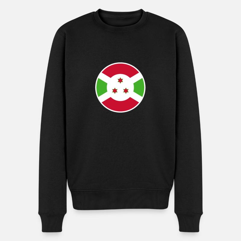 Burundi Drapeau burundais - Pull Premium bio Homme - noir