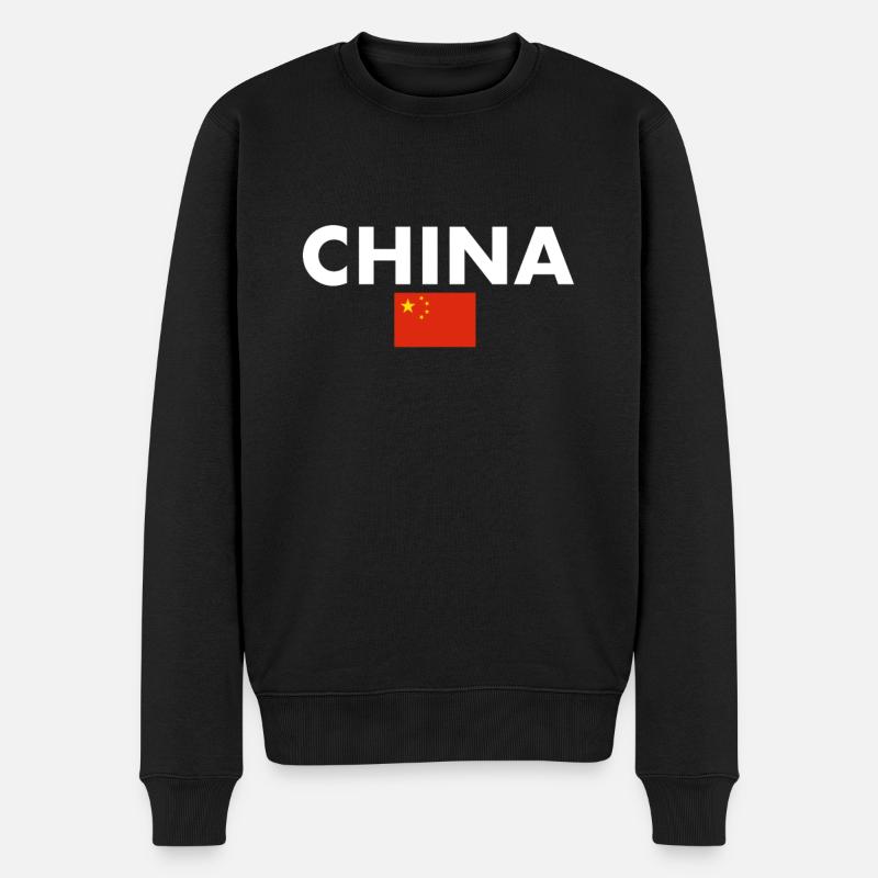 Chine Drapeau chinois Chinois - Pull Premium bio Homme - noir