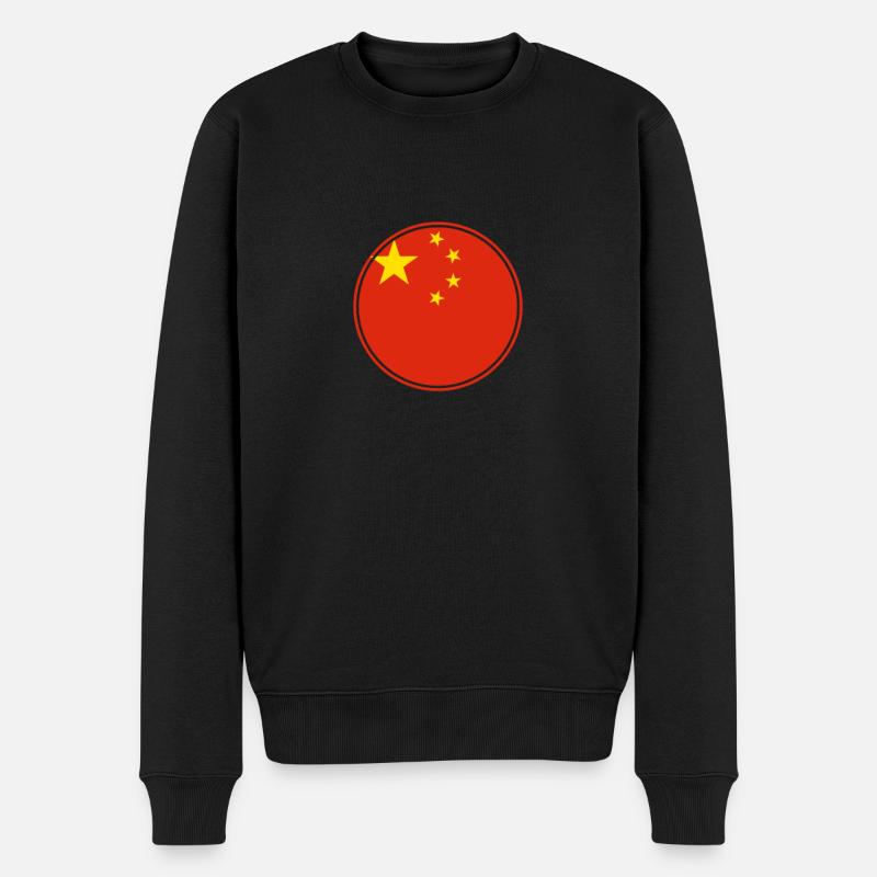 Chine Drapeau chinois Chinois - Pull Premium bio Homme - noir