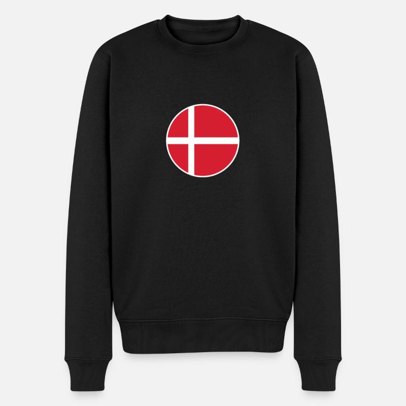 Danemark Drapeau danois Proud Dane - Pull Premium bio Homme - noir