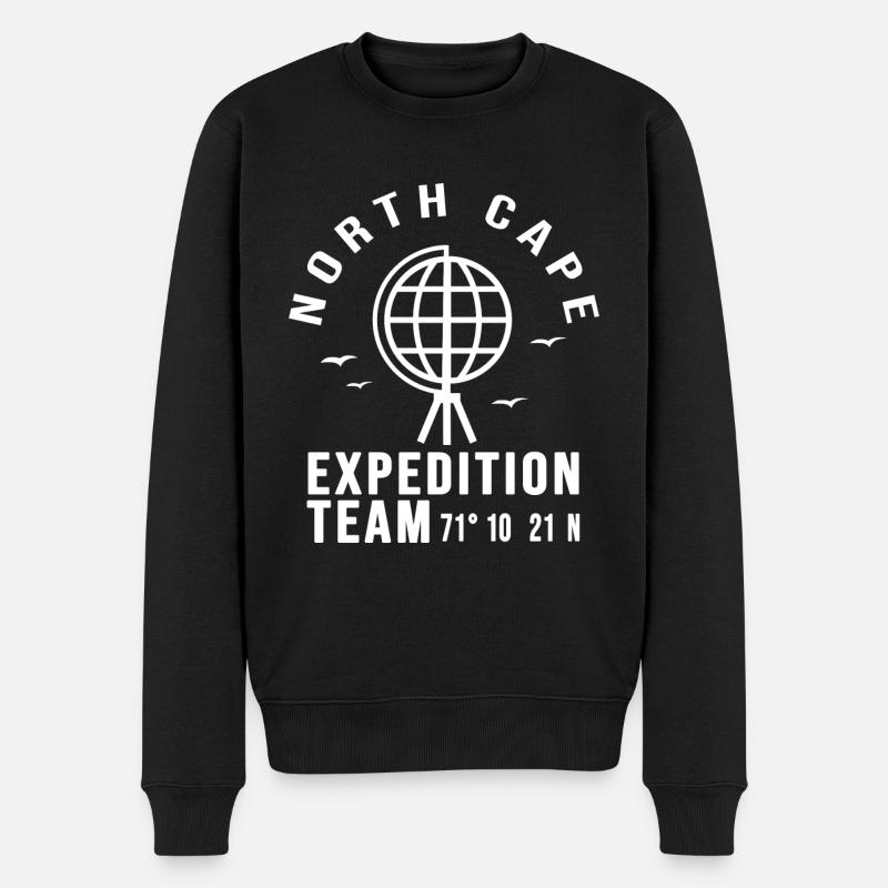 Nordkap - Männer Premium Bio Pullover - Schwarz