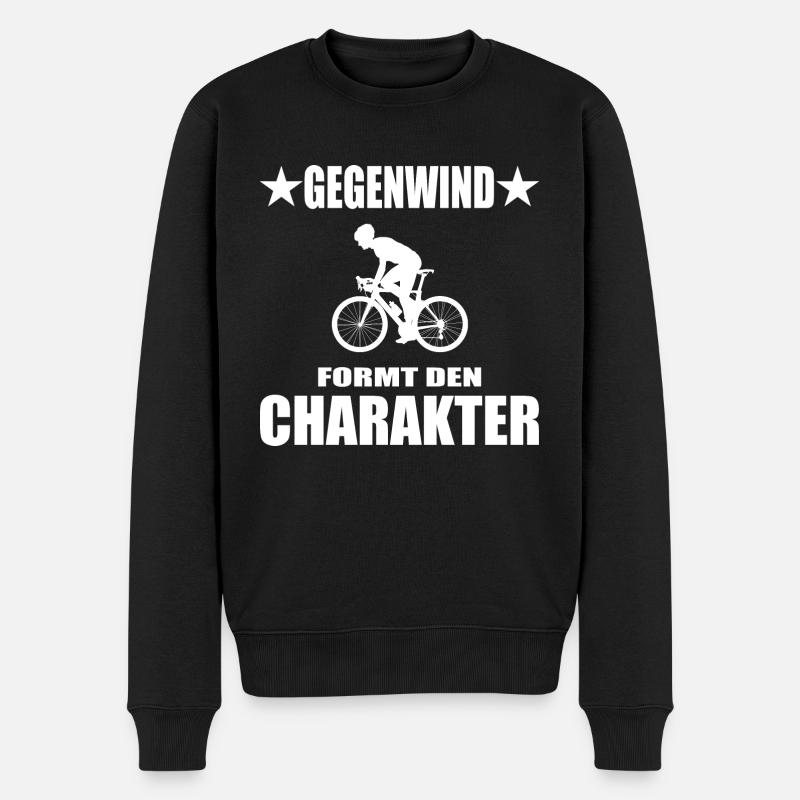 Fahrrad - Männer Premium Bio Pullover - Schwarz