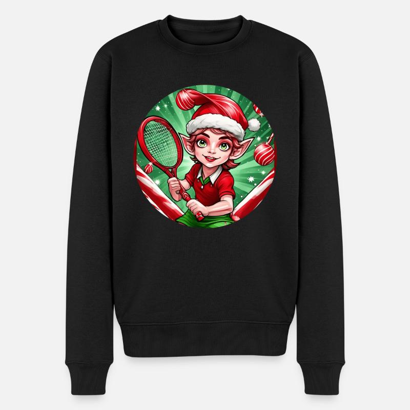 Tennis elfe de Noël - Pull Premium bio Homme - noir