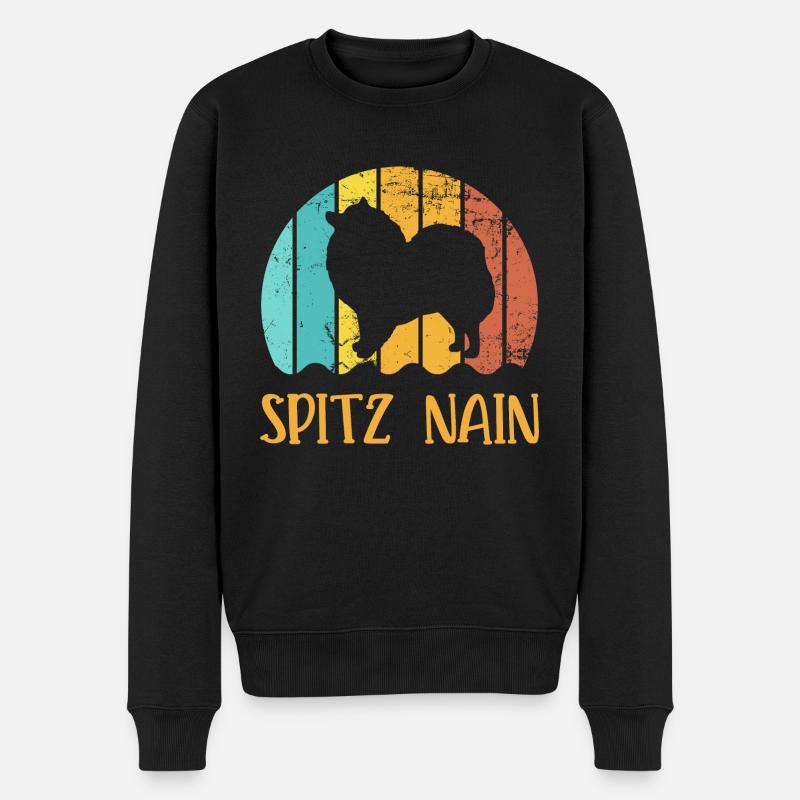 SPITZ NAIN - Pull Premium bio Homme - noir