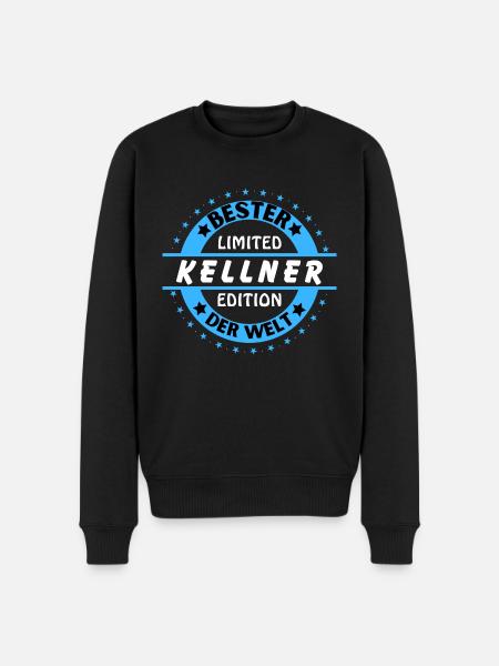 Bester Kellner der Welt - Männer Premium Bio Pullover - Schwarz