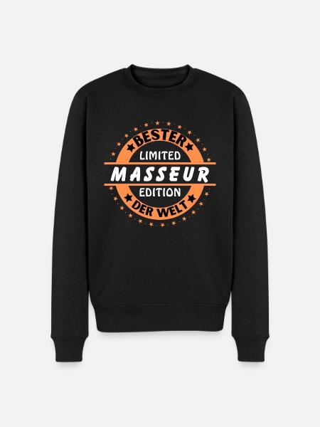 Bester Masseur der Welt - Männer Premium Bio Pullover - Schwarz
