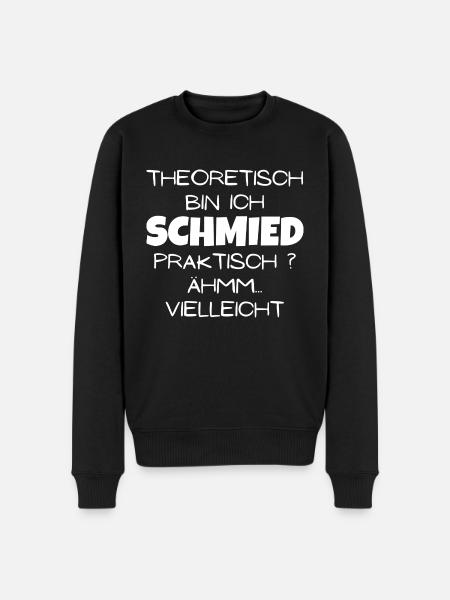 Theoretisch Schmied - Männer Premium Bio Pullover - Schwarz