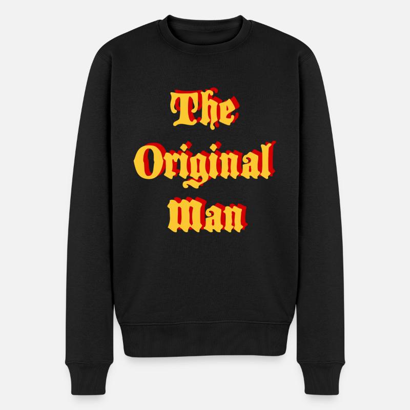 The Original Man - Men's Premium Organic Jumper - black