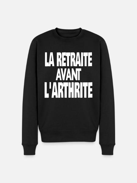 la retraite avant l'arthrite - Pull Premium bio Homme - noir