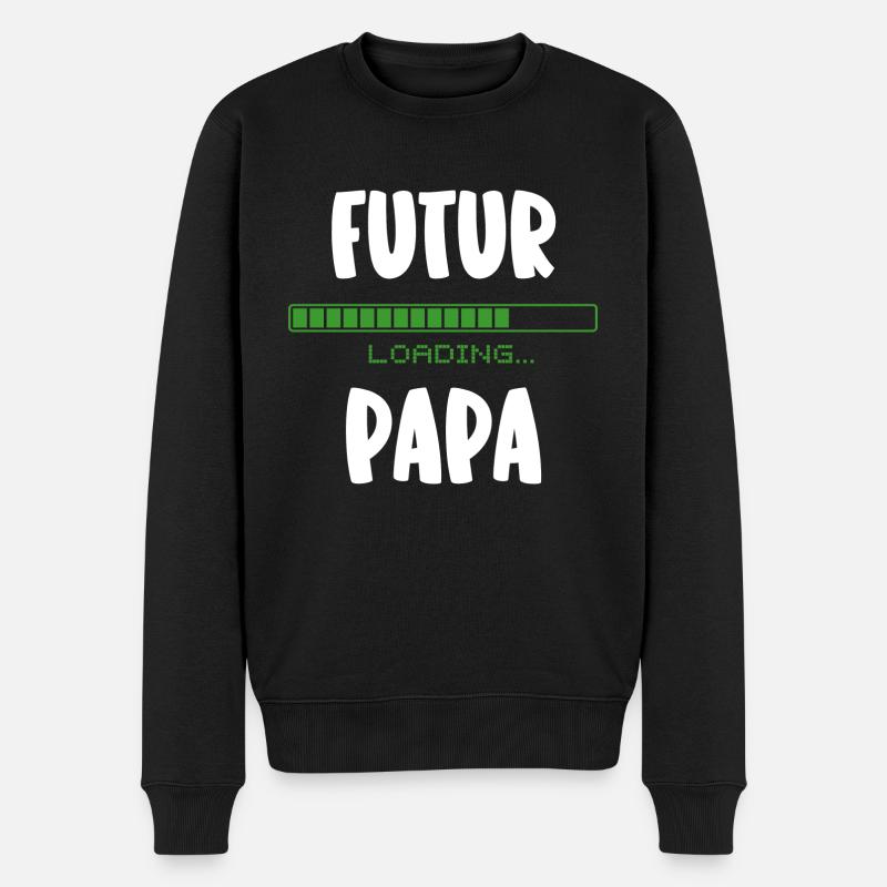 futur papa - Pull Premium bio Homme - noir