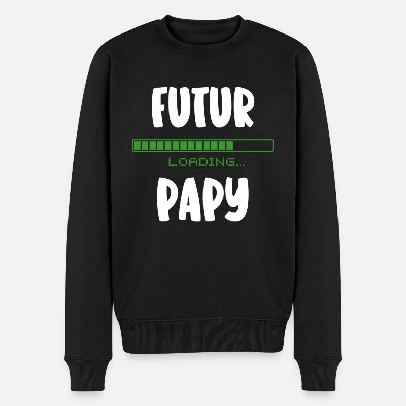 futur papy - Pull Premium bio Homme - noir
