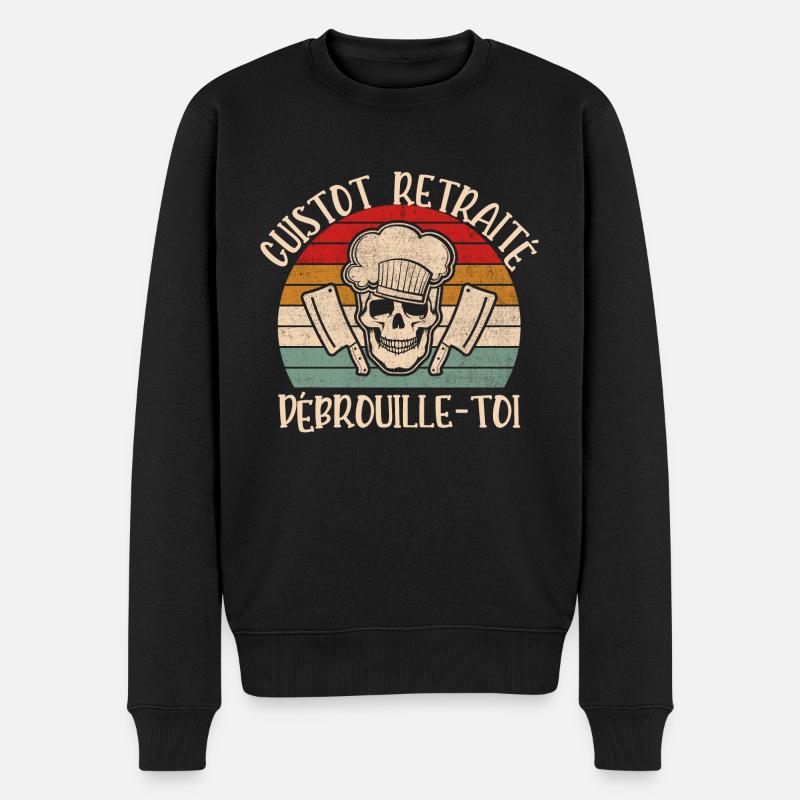 cuistot retraité - Pull Premium bio Homme - noir