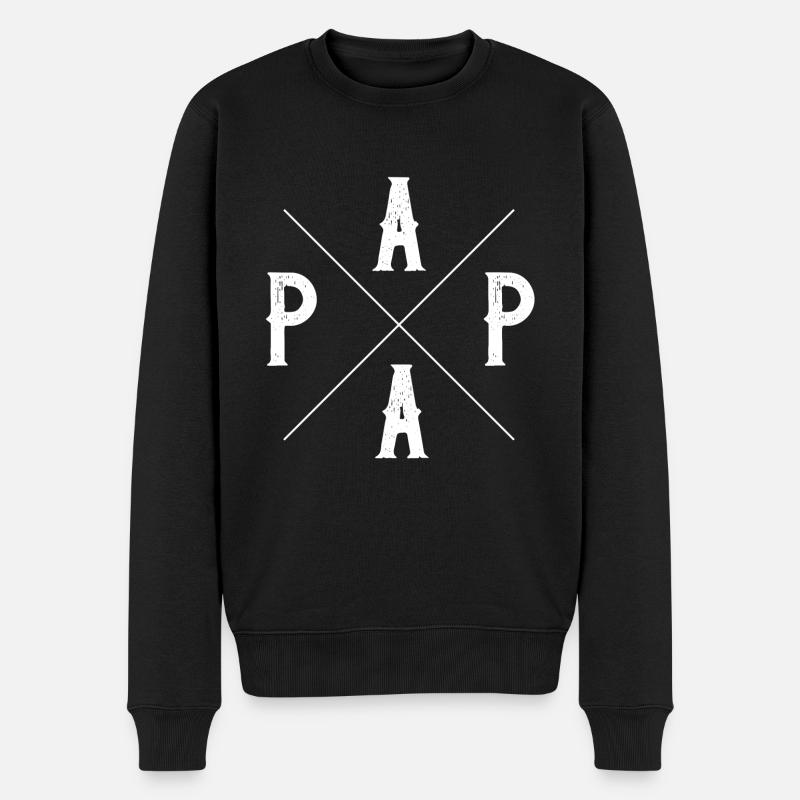 Papa - Pull Premium bio Homme - noir
