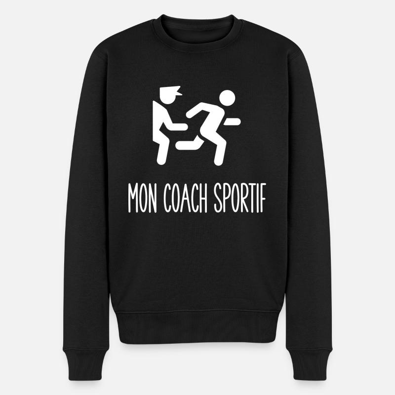 mon coach sportif - Pull Premium bio Homme - noir