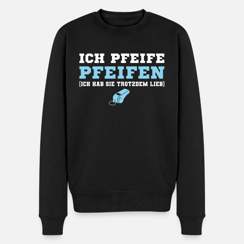Fußballtrainer Humor Sportverein Trainer - Männer Premium Bio Pullover - Schwarz