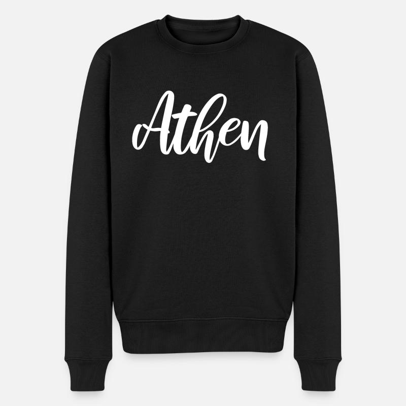 Athènes - Pull Premium bio Homme - noir