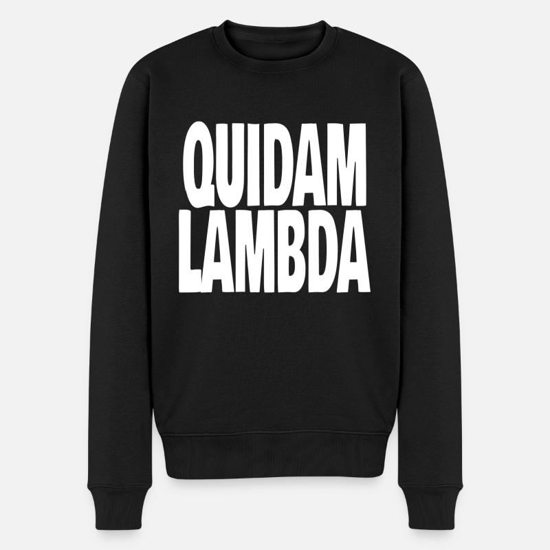 quidam lambda - Pull Premium bio Homme - noir