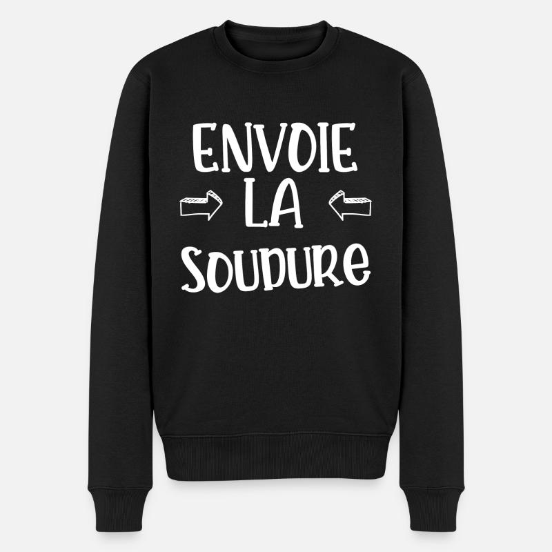 envoie la soudure - Pull Premium bio Homme - noir