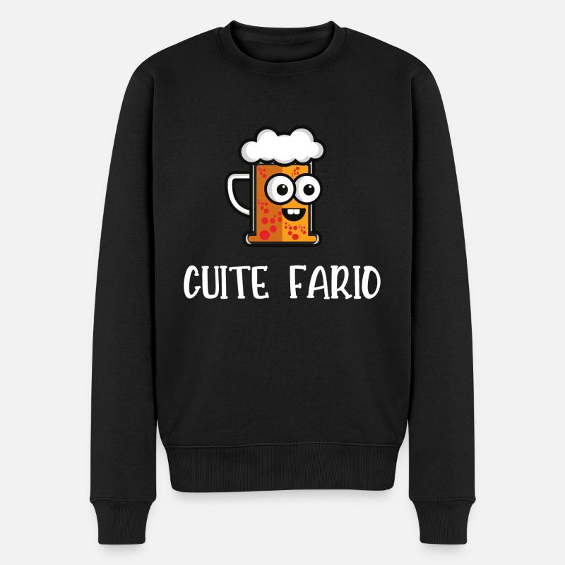 CUITE FARIO - Pull Premium bio Homme - noir