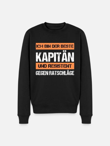 Resistant Captain - Men's Premium Organic Jumper - black