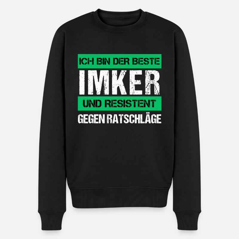 Resistenter Imker - Männer Premium Bio Pullover - Schwarz