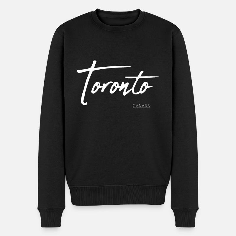 Toronto Canada - Männer Premium Bio Pullover - Schwarz