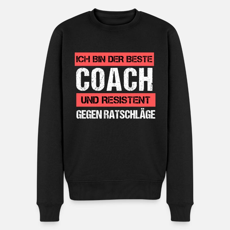 Resistant Coach - Men's Premium Organic Jumper - black