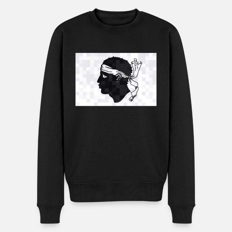 Corse Drapeau Corse Drapeau Corse Corse - Pull Premium bio Homme - noir