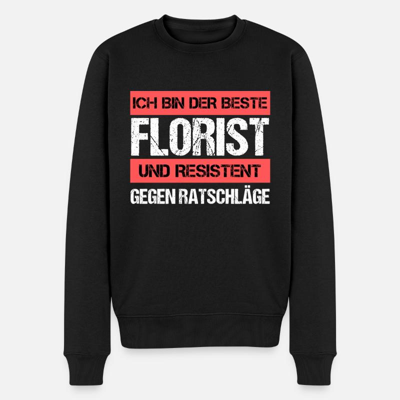 Fleuriste résistant - Pull Premium bio Homme - noir