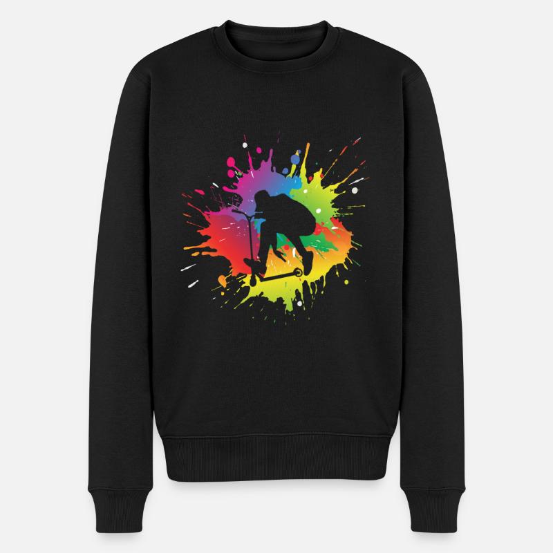 Scooter - Männer Premium Bio Pullover - Schwarz