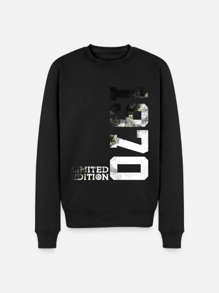 56TH BIRTHDAY LIMITED EDITION 1970 - Men's Premium Organic Jumper - black