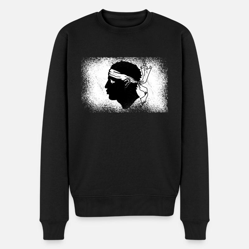 Drapeau Corse Drapeau Corse Corse - Pull Premium bio Homme - noir