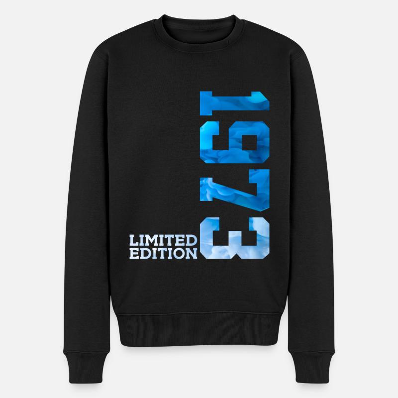 53. GEBURTSTAG LIMITED EDITION 1973 - Männer Premium Bio Pullover - Schwarz
