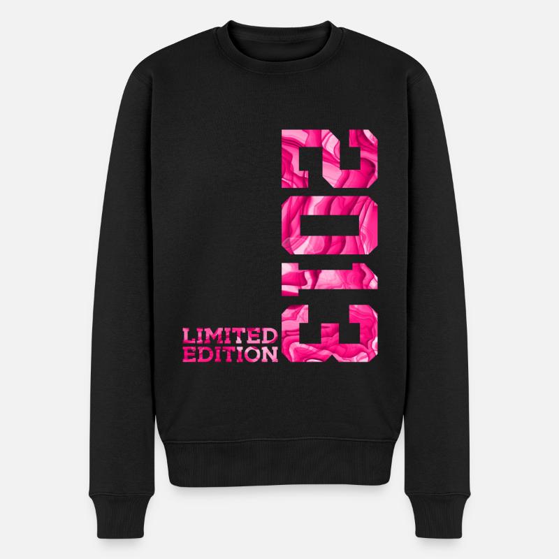 13. GEBURTSTAG PINK LIMITED EDITION 2013 - Männer Premium Bio Pullover - Schwarz