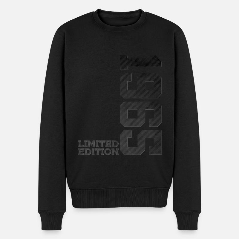 61. GEBURTSTAG LIMITED EDITION 1965 - Männer Premium Bio Pullover - Schwarz