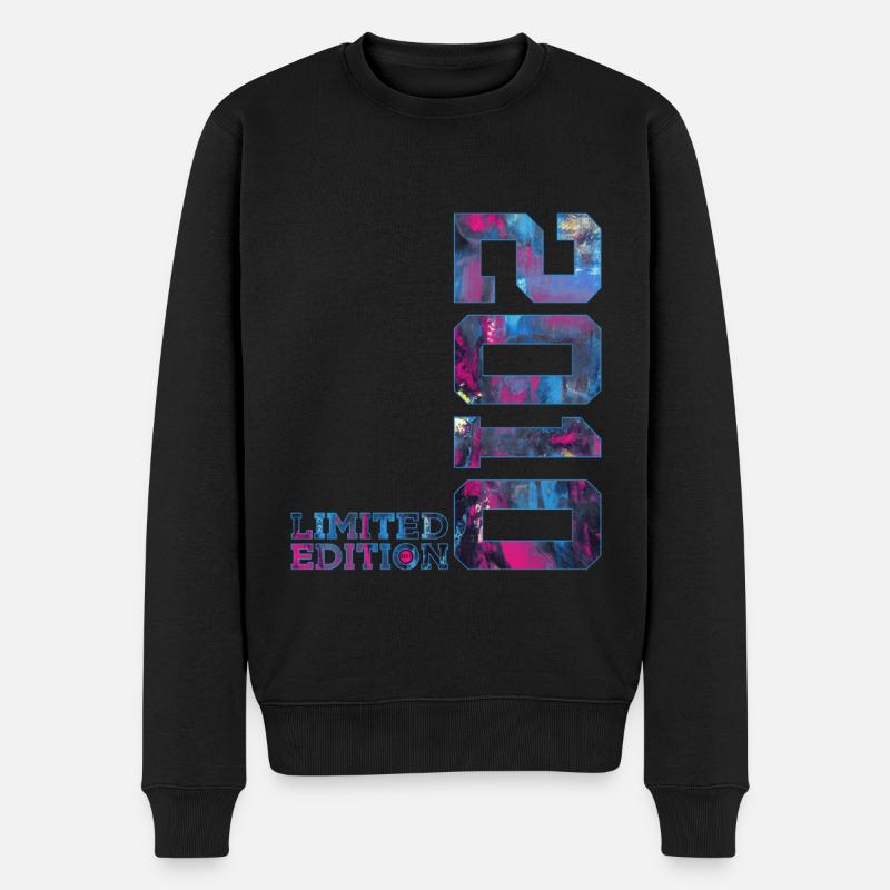 16. GEBURTSTAG 16 JAHRE LIMITED EDITION 2010 - Männer Premium Bio Pullover - Schwarz
