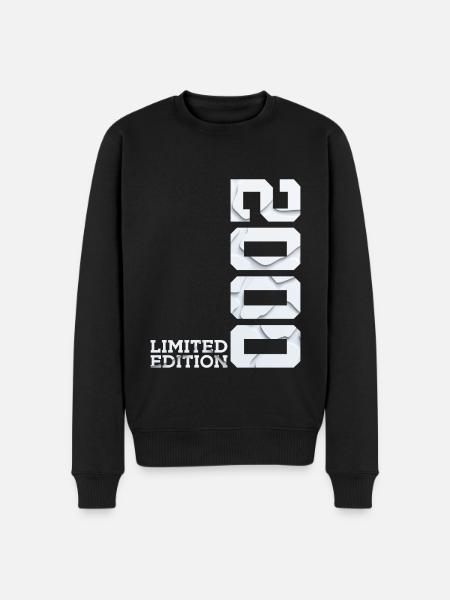 26TH ANNIVERSARY LIMITED EDITION 2000 - Men's Premium Organic Jumper - black