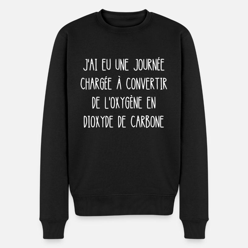 journée chargée - Pull Premium bio Homme - noir