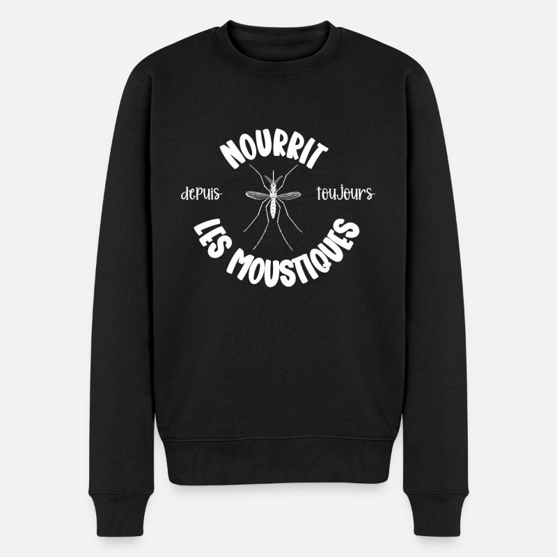 nourrit les moustiques - Pull Premium bio Homme - noir