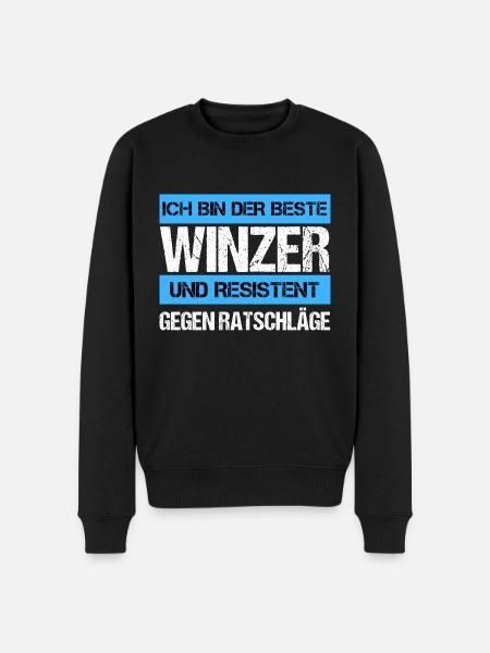 Resistant winemaker - Men's Premium Organic Jumper - black