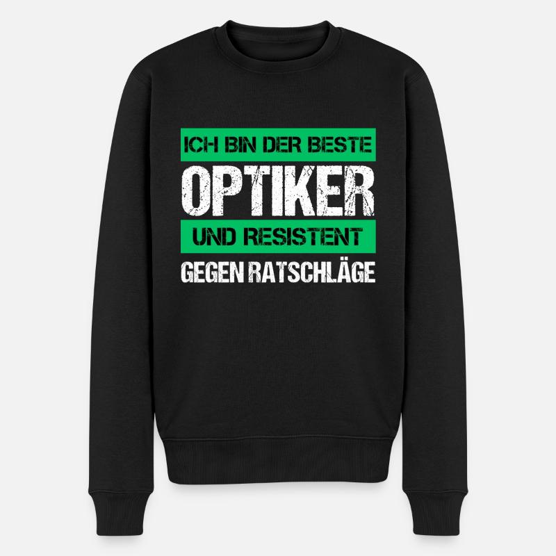 Opticien résistant - Pull Premium bio Homme - noir