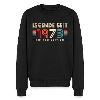 Geboren 1973 Jahrgang 50 Geburtstagsgeschenk - Männer Premium Bio Pullover - Schwarz - Vorne - Nico (187cm)